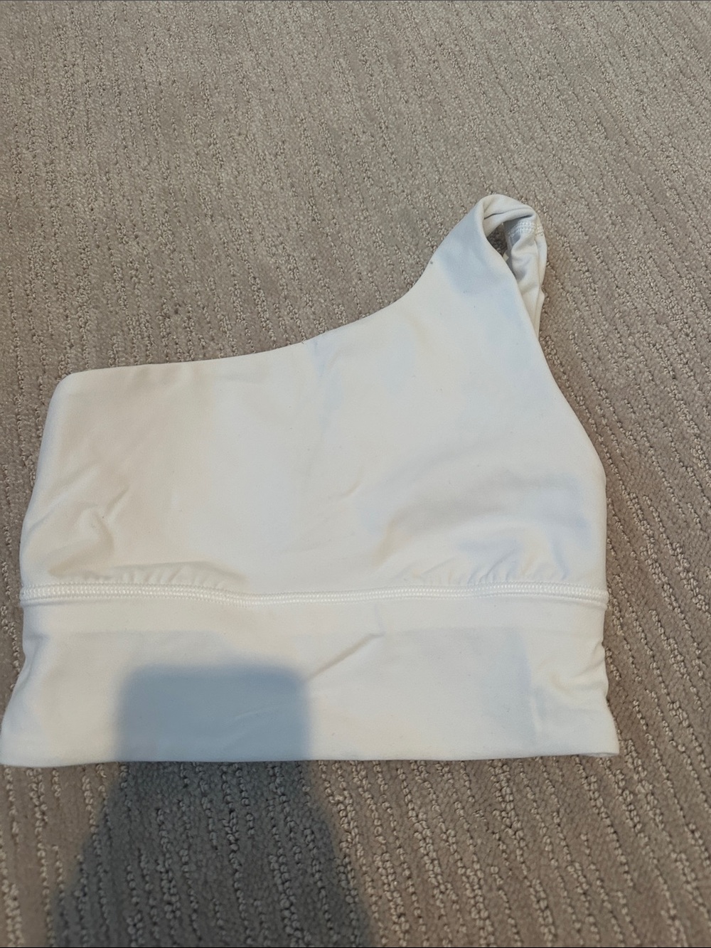 lululemon athletica White One-Shoulder Crop Top